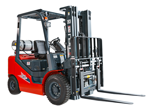 forklift counterbalance red